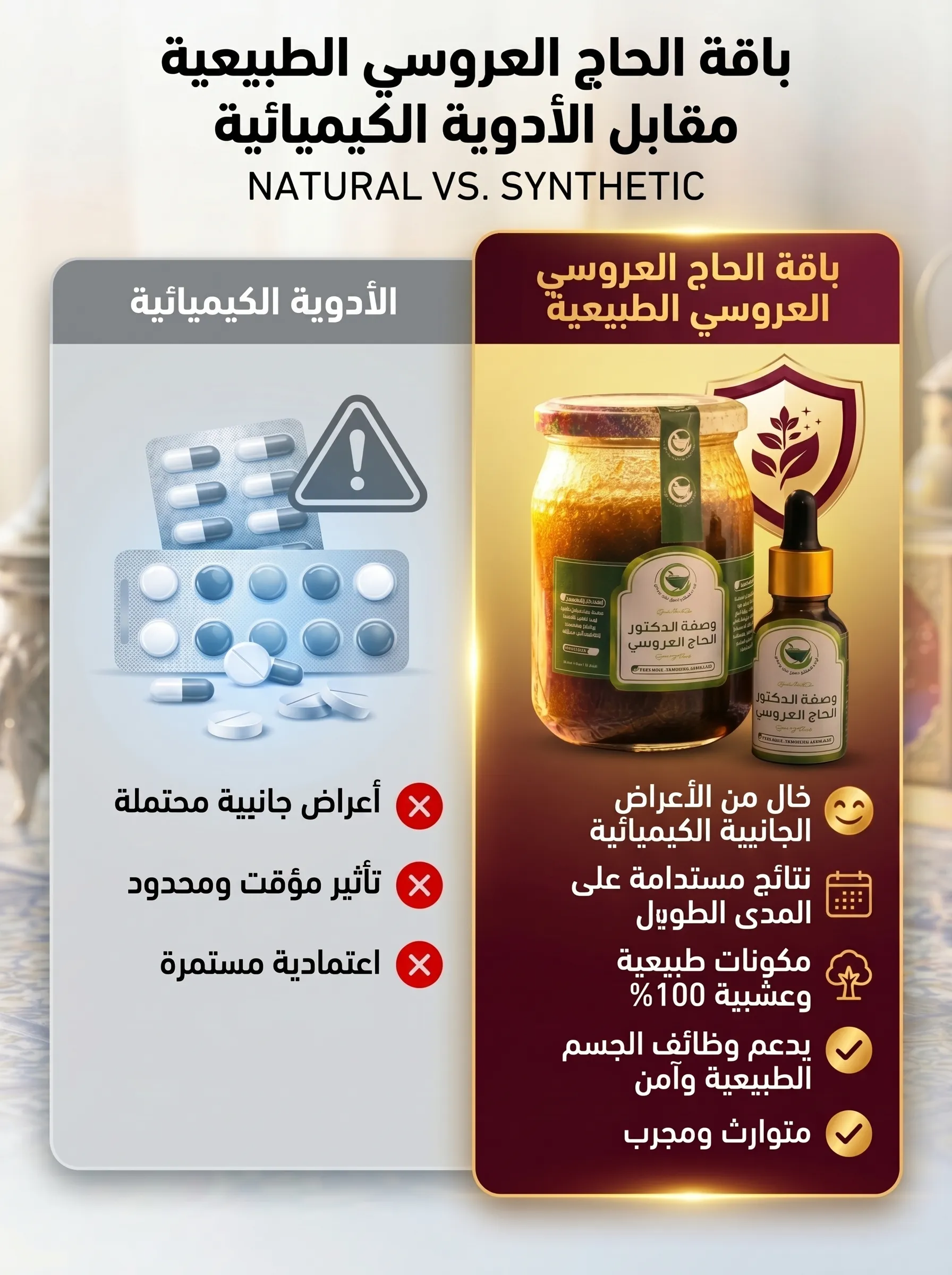طبيعي مقابل كيماوي